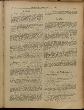 Verordnungs-Blatt für Eisenbahnen und Schiffahrt: Veröffentlichungen in Tarif- und Transport-Angelegenheiten 19010620 Seite: 8