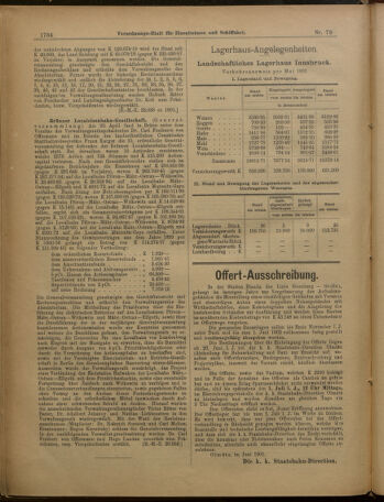 Verordnungs-Blatt für Eisenbahnen und Schiffahrt: Veröffentlichungen in Tarif- und Transport-Angelegenheiten 19010622 Seite: 10