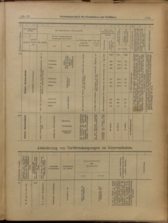 Verordnungs-Blatt für Eisenbahnen und Schiffahrt: Veröffentlichungen in Tarif- und Transport-Angelegenheiten 19010622 Seite: 17