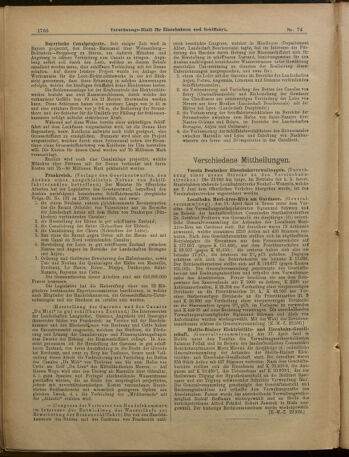 Verordnungs-Blatt für Eisenbahnen und Schiffahrt: Veröffentlichungen in Tarif- und Transport-Angelegenheiten 19010627 Seite: 6