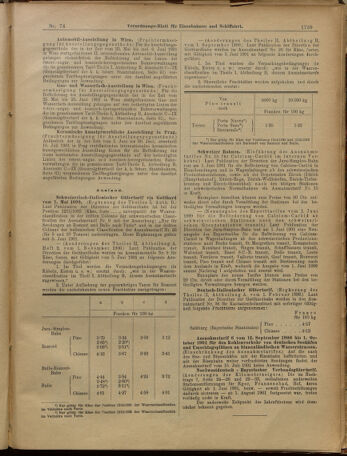 Verordnungs-Blatt für Eisenbahnen und Schiffahrt: Veröffentlichungen in Tarif- und Transport-Angelegenheiten 19010627 Seite: 9