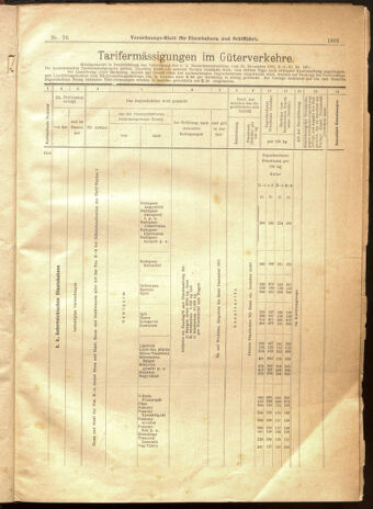 Verordnungs-Blatt für Eisenbahnen und Schiffahrt: Veröffentlichungen in Tarif- und Transport-Angelegenheiten 19010702 Seite: 9