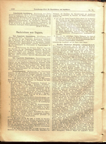 Verordnungs-Blatt für Eisenbahnen und Schiffahrt: Veröffentlichungen in Tarif- und Transport-Angelegenheiten 19010706 Seite: 6