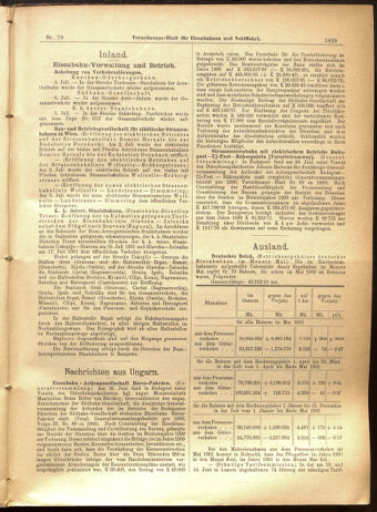 Verordnungs-Blatt für Eisenbahnen und Schiffahrt: Veröffentlichungen in Tarif- und Transport-Angelegenheiten 19010709 Seite: 3