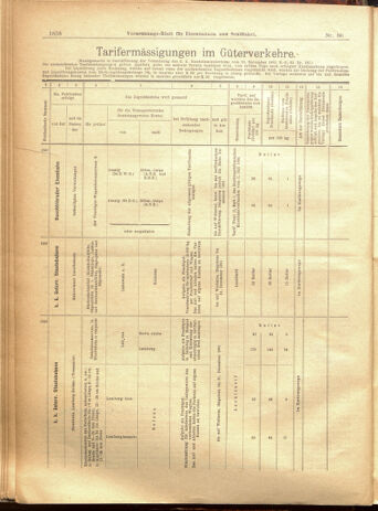 Verordnungs-Blatt für Eisenbahnen und Schiffahrt: Veröffentlichungen in Tarif- und Transport-Angelegenheiten 19010711 Seite: 10