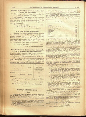 Verordnungs-Blatt für Eisenbahnen und Schiffahrt: Veröffentlichungen in Tarif- und Transport-Angelegenheiten 19010711 Seite: 8