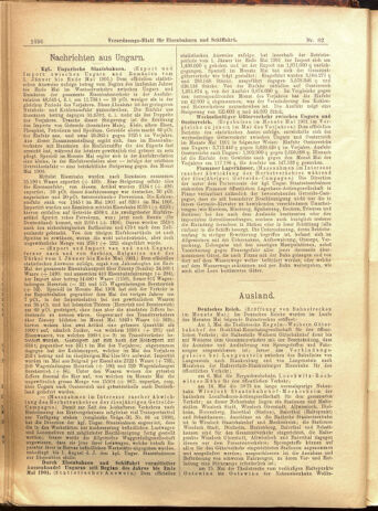 Verordnungs-Blatt für Eisenbahnen und Schiffahrt: Veröffentlichungen in Tarif- und Transport-Angelegenheiten 19010716 Seite: 2