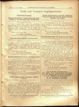 Verordnungs-Blatt für Eisenbahnen und Schiffahrt: Veröffentlichungen in Tarif- und Transport-Angelegenheiten 19010723 Seite: 17