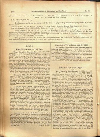 Verordnungs-Blatt für Eisenbahnen und Schiffahrt: Veröffentlichungen in Tarif- und Transport-Angelegenheiten 19010813 Seite: 2