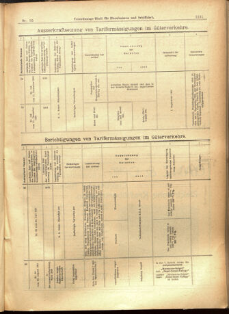 Verordnungs-Blatt für Eisenbahnen und Schiffahrt: Veröffentlichungen in Tarif- und Transport-Angelegenheiten 19010815 Seite: 19