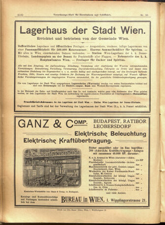 Verordnungs-Blatt für Eisenbahnen und Schiffahrt: Veröffentlichungen in Tarif- und Transport-Angelegenheiten 19010815 Seite: 20