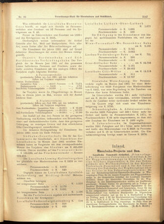 Verordnungs-Blatt für Eisenbahnen und Schiffahrt: Veröffentlichungen in Tarif- und Transport-Angelegenheiten 19010817 Seite: 15