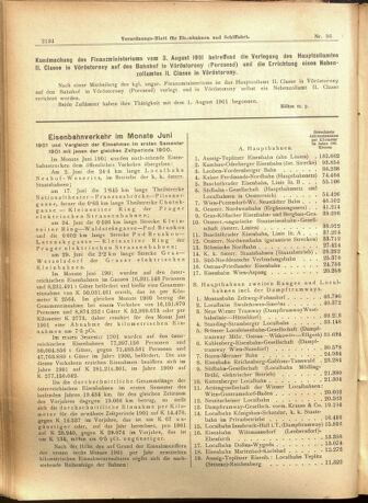 Verordnungs-Blatt für Eisenbahnen und Schiffahrt: Veröffentlichungen in Tarif- und Transport-Angelegenheiten 19010817 Seite: 2