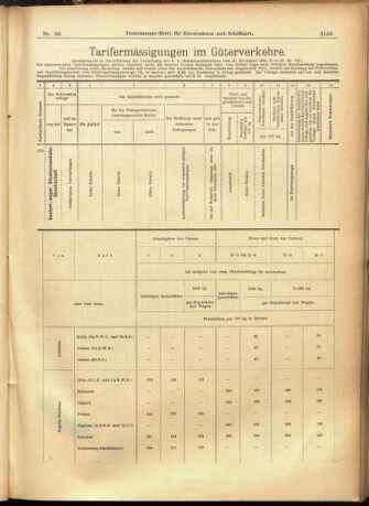 Verordnungs-Blatt für Eisenbahnen und Schiffahrt: Veröffentlichungen in Tarif- und Transport-Angelegenheiten 19010817 Seite: 21