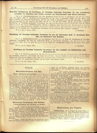 Verordnungs-Blatt für Eisenbahnen und Schiffahrt: Veröffentlichungen in Tarif- und Transport-Angelegenheiten 19010822 Seite: 3