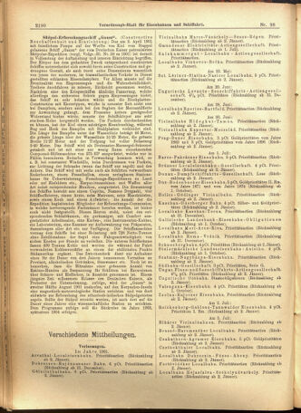 Verordnungs-Blatt für Eisenbahnen und Schiffahrt: Veröffentlichungen in Tarif- und Transport-Angelegenheiten 19010822 Seite: 6