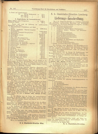 Verordnungs-Blatt für Eisenbahnen und Schiffahrt: Veröffentlichungen in Tarif- und Transport-Angelegenheiten 19010831 Seite: 11