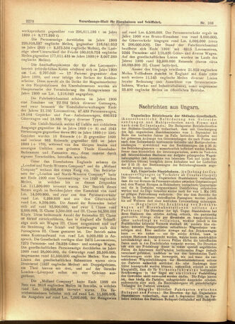 Verordnungs-Blatt für Eisenbahnen und Schiffahrt: Veröffentlichungen in Tarif- und Transport-Angelegenheiten 19010903 Seite: 2