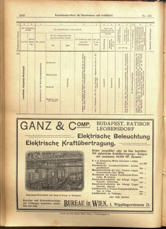 Verordnungs-Blatt für Eisenbahnen und Schiffahrt: Veröffentlichungen in Tarif- und Transport-Angelegenheiten 19010907 Seite: 16