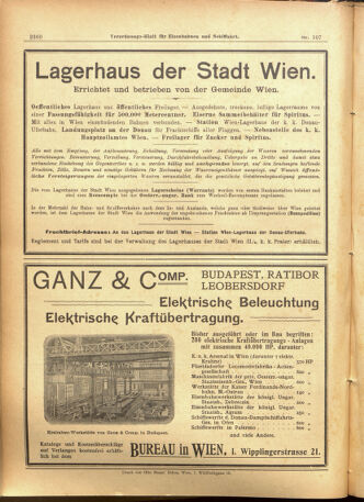 Verordnungs-Blatt für Eisenbahnen und Schiffahrt: Veröffentlichungen in Tarif- und Transport-Angelegenheiten 19010912 Seite: 20