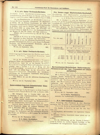 Verordnungs-Blatt für Eisenbahnen und Schiffahrt: Veröffentlichungen in Tarif- und Transport-Angelegenheiten 19010914 Seite: 21