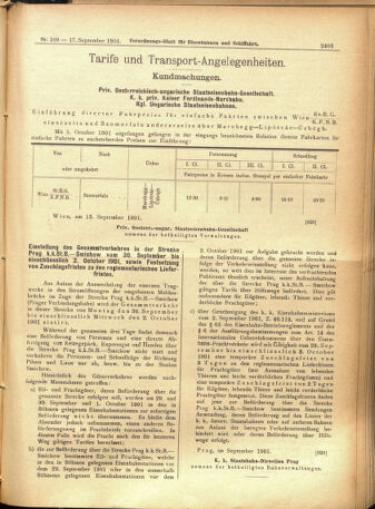 Verordnungs-Blatt für Eisenbahnen und Schiffahrt: Veröffentlichungen in Tarif- und Transport-Angelegenheiten 19010917 Seite: 15