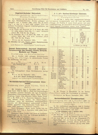 Verordnungs-Blatt für Eisenbahnen und Schiffahrt: Veröffentlichungen in Tarif- und Transport-Angelegenheiten 19010917 Seite: 16