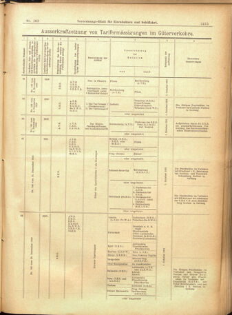 Verordnungs-Blatt für Eisenbahnen und Schiffahrt: Veröffentlichungen in Tarif- und Transport-Angelegenheiten 19010917 Seite: 27