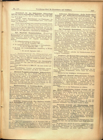 Verordnungs-Blatt für Eisenbahnen und Schiffahrt: Veröffentlichungen in Tarif- und Transport-Angelegenheiten 19010919 Seite: 11