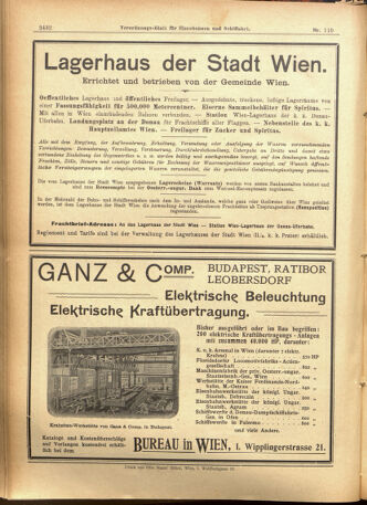 Verordnungs-Blatt für Eisenbahnen und Schiffahrt: Veröffentlichungen in Tarif- und Transport-Angelegenheiten 19010919 Seite: 16