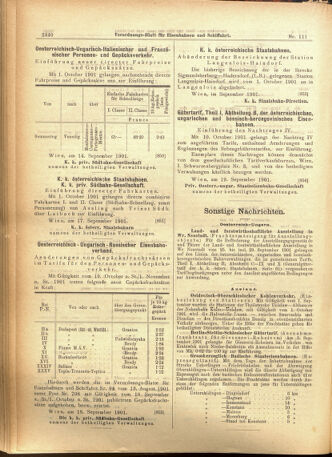 Verordnungs-Blatt für Eisenbahnen und Schiffahrt: Veröffentlichungen in Tarif- und Transport-Angelegenheiten 19010921 Seite: 8