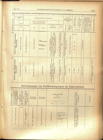 Verordnungs-Blatt für Eisenbahnen und Schiffahrt: Veröffentlichungen in Tarif- und Transport-Angelegenheiten 19010924 Seite: 11