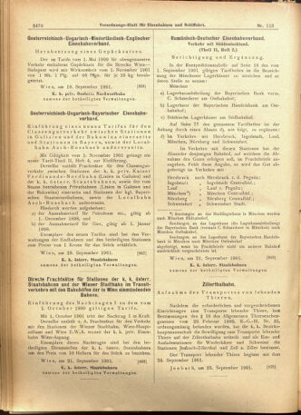 Verordnungs-Blatt für Eisenbahnen und Schiffahrt: Veröffentlichungen in Tarif- und Transport-Angelegenheiten 19010926 Seite: 14