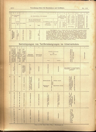 Verordnungs-Blatt für Eisenbahnen und Schiffahrt: Veröffentlichungen in Tarif- und Transport-Angelegenheiten 19010926 Seite: 20