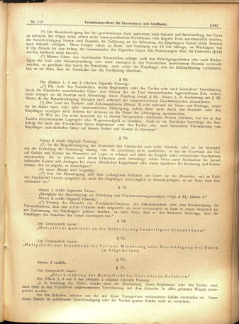 Verordnungs-Blatt für Eisenbahnen und Schiffahrt: Veröffentlichungen in Tarif- und Transport-Angelegenheiten 19010926 Seite: 5