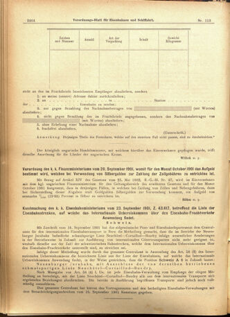 Verordnungs-Blatt für Eisenbahnen und Schiffahrt: Veröffentlichungen in Tarif- und Transport-Angelegenheiten 19010926 Seite: 8