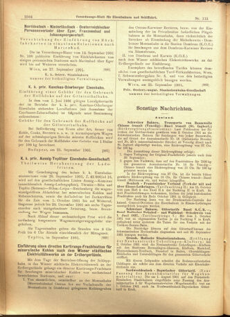 Verordnungs-Blatt für Eisenbahnen und Schiffahrt: Veröffentlichungen in Tarif- und Transport-Angelegenheiten 19011001 Seite: 12