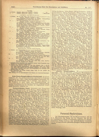 Verordnungs-Blatt für Eisenbahnen und Schiffahrt: Veröffentlichungen in Tarif- und Transport-Angelegenheiten 19011005 Seite: 10