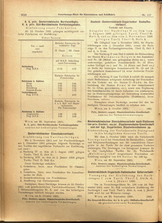 Verordnungs-Blatt für Eisenbahnen und Schiffahrt: Veröffentlichungen in Tarif- und Transport-Angelegenheiten 19011005 Seite: 12