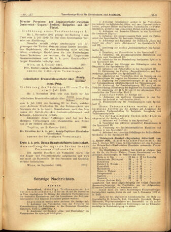 Verordnungs-Blatt für Eisenbahnen und Schiffahrt: Veröffentlichungen in Tarif- und Transport-Angelegenheiten 19011005 Seite: 13