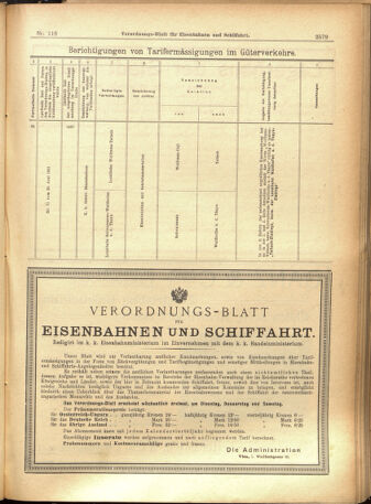 Verordnungs-Blatt für Eisenbahnen und Schiffahrt: Veröffentlichungen in Tarif- und Transport-Angelegenheiten 19011008 Seite: 19