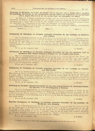 Verordnungs-Blatt für Eisenbahnen und Schiffahrt: Veröffentlichungen in Tarif- und Transport-Angelegenheiten 19011008 Seite: 2