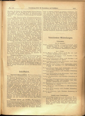 Verordnungs-Blatt für Eisenbahnen und Schiffahrt: Veröffentlichungen in Tarif- und Transport-Angelegenheiten 19011010 Seite: 17