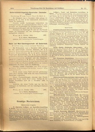 Verordnungs-Blatt für Eisenbahnen und Schiffahrt: Veröffentlichungen in Tarif- und Transport-Angelegenheiten 19011015 Seite: 10