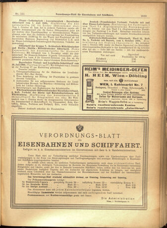 Verordnungs-Blatt für Eisenbahnen und Schiffahrt: Veröffentlichungen in Tarif- und Transport-Angelegenheiten 19011015 Seite: 11