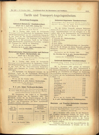 Verordnungs-Blatt für Eisenbahnen und Schiffahrt: Veröffentlichungen in Tarif- und Transport-Angelegenheiten 19011017 Seite: 9