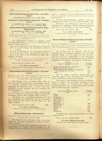 Verordnungs-Blatt für Eisenbahnen und Schiffahrt: Veröffentlichungen in Tarif- und Transport-Angelegenheiten 19011019 Seite: 10