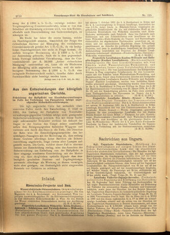 Verordnungs-Blatt für Eisenbahnen und Schiffahrt: Veröffentlichungen in Tarif- und Transport-Angelegenheiten 19011024 Seite: 2