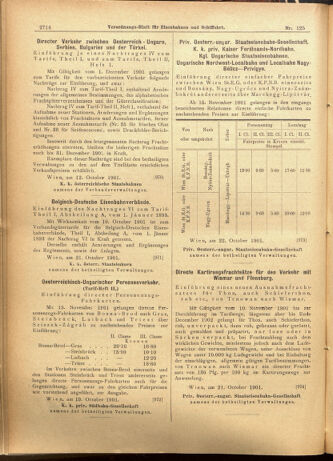 Verordnungs-Blatt für Eisenbahnen und Schiffahrt: Veröffentlichungen in Tarif- und Transport-Angelegenheiten 19011024 Seite: 6