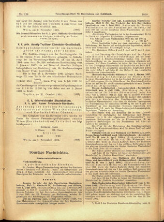 Verordnungs-Blatt für Eisenbahnen und Schiffahrt: Veröffentlichungen in Tarif- und Transport-Angelegenheiten 19011105 Seite: 13